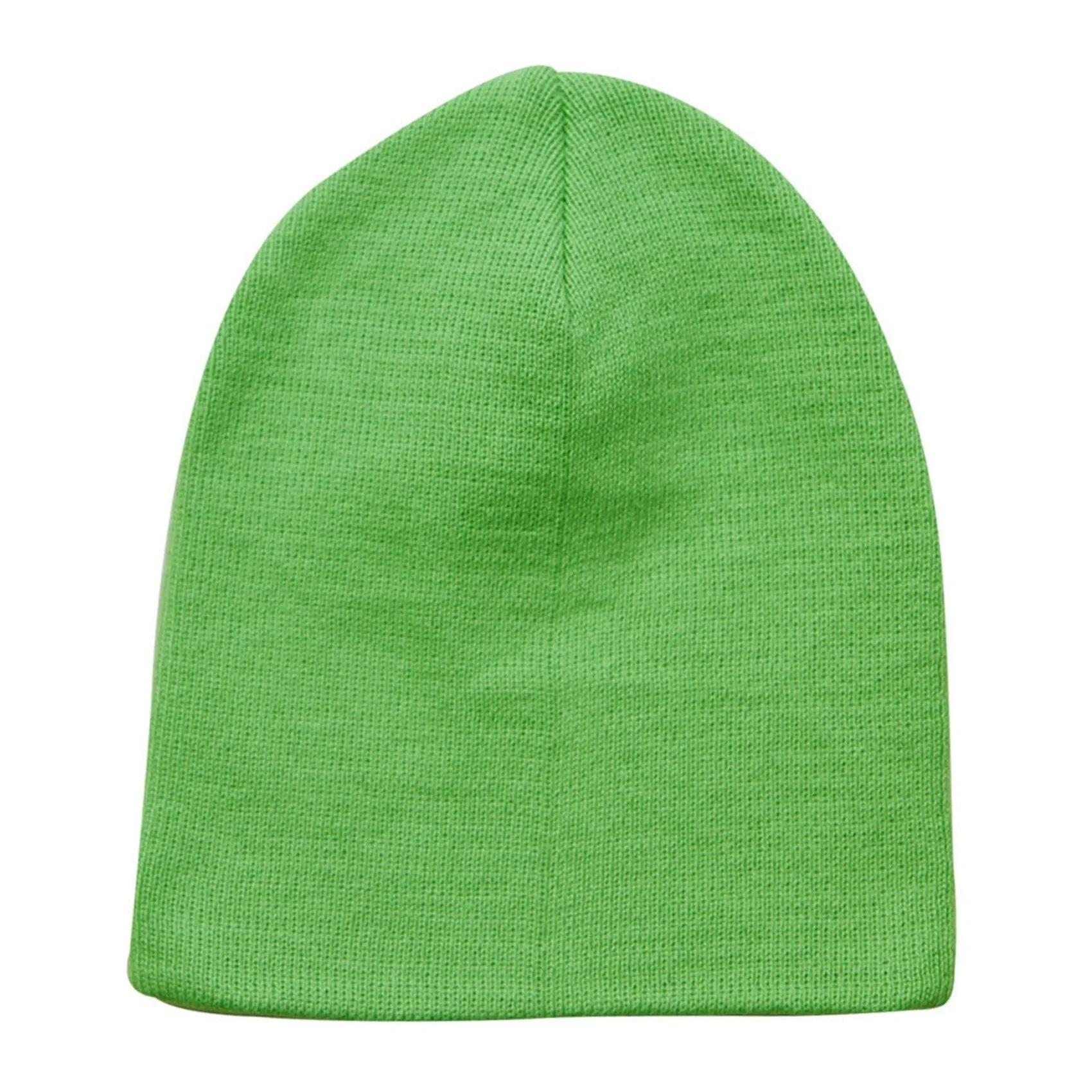 100% Cotton 3 pack Infant & Toddler Cute Beanie Hats- Green/ Orange/ Sky Blue