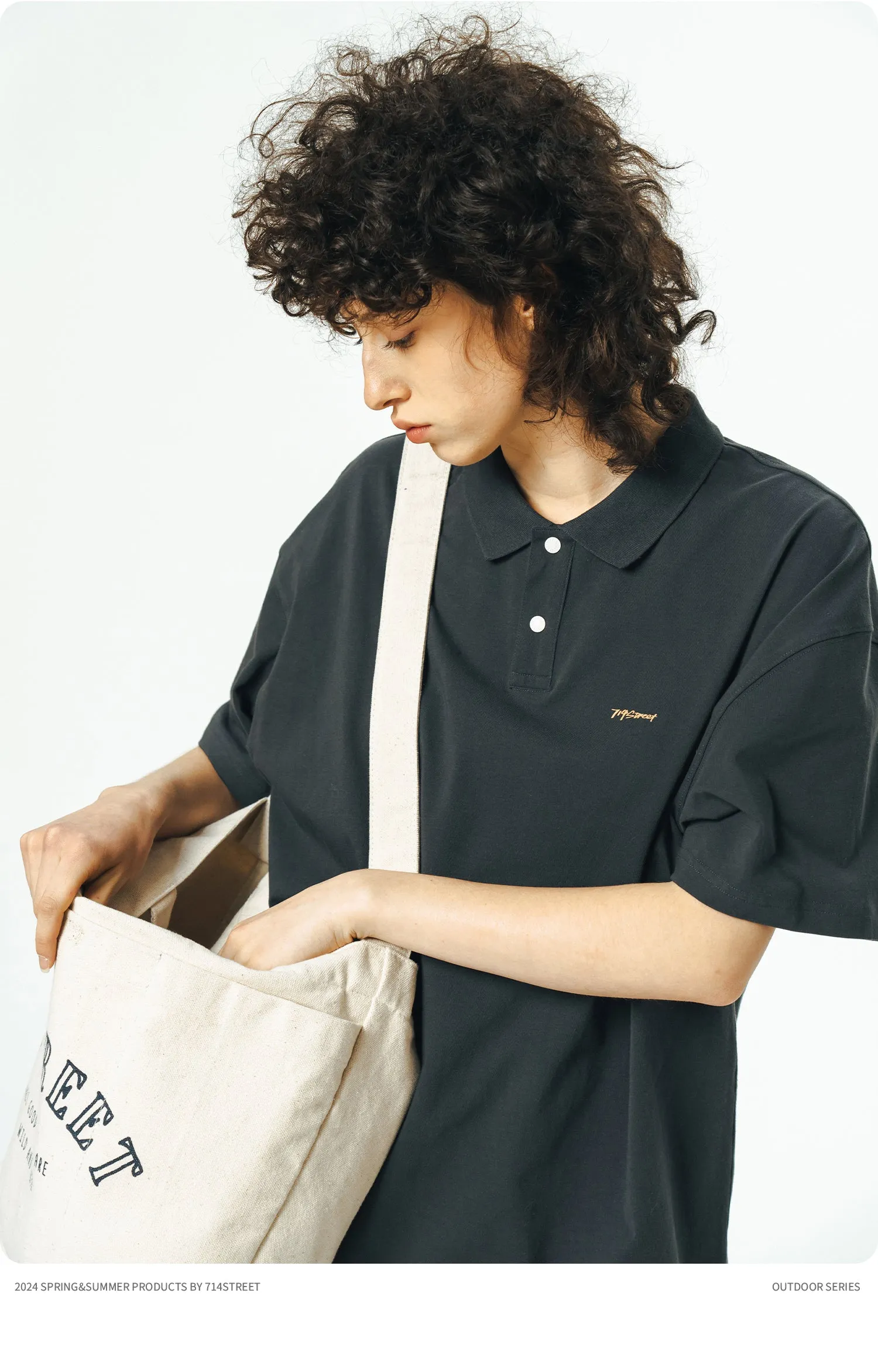 714STREET リラックスフィットポロシャツ 714ST060