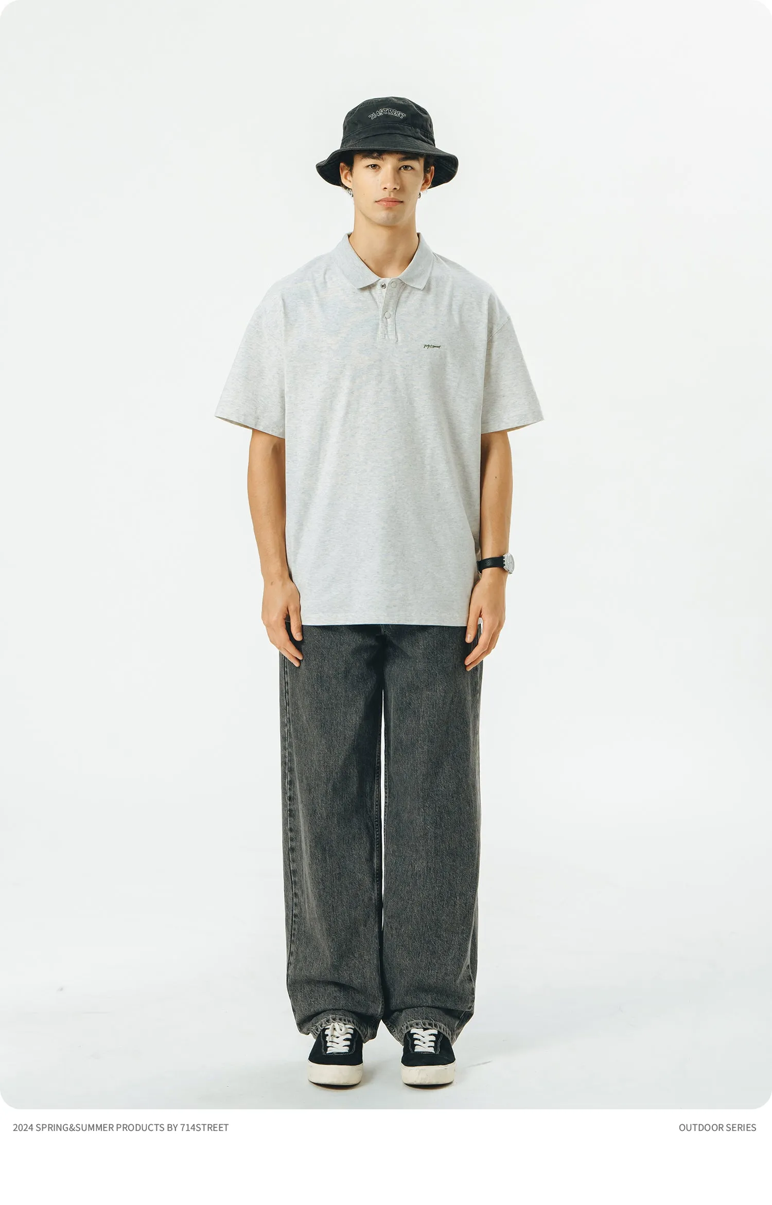 714STREET リラックスフィットポロシャツ 714ST060