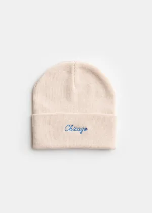 Adult Mad Hatter Chicago Beanie - Embroidered Script