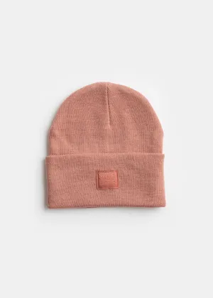 Adult Mad Hatter Knit Cuff Beanie - Rose