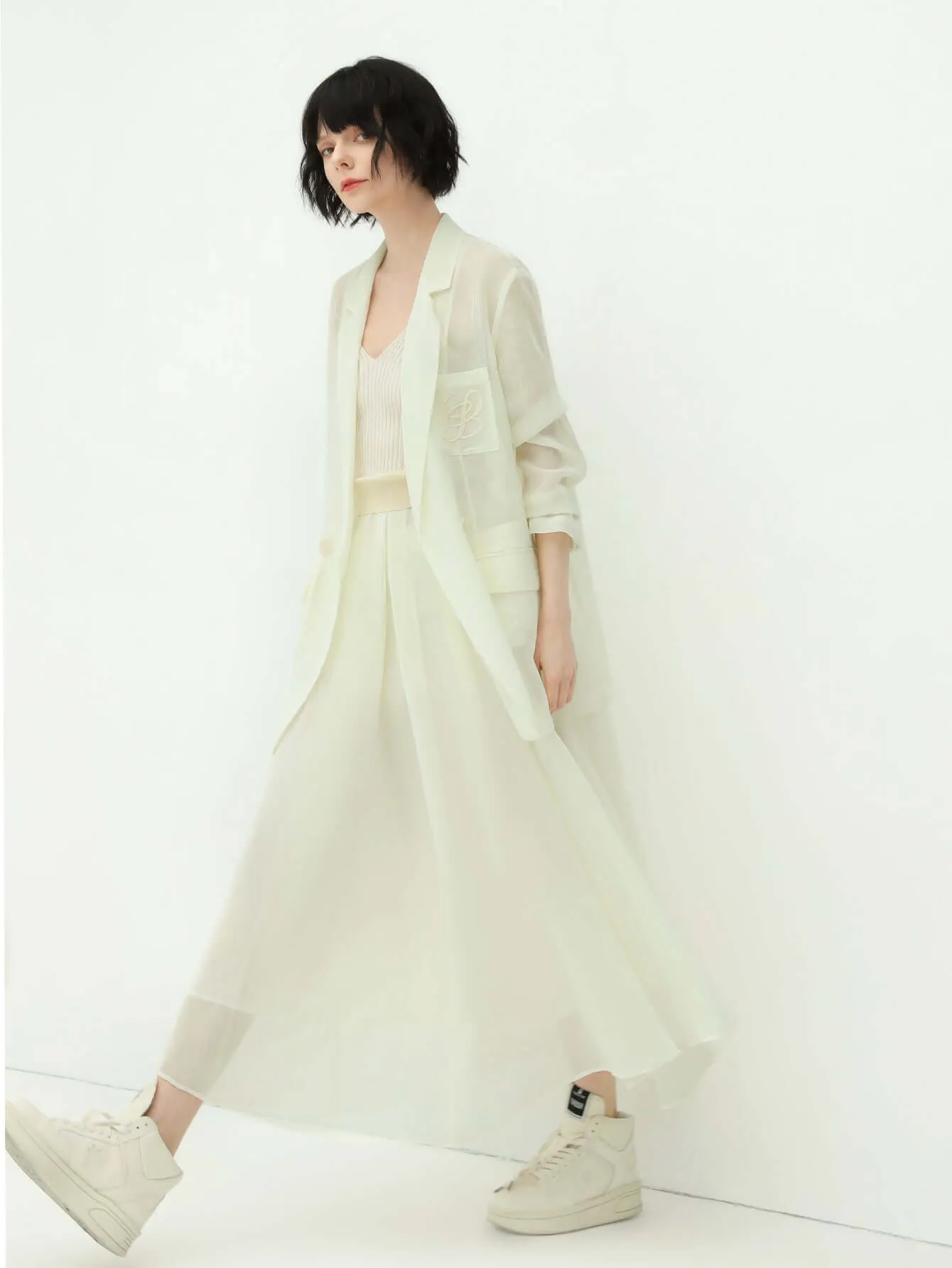 Aesthetic Full-Length Airy Multi-Layered Umbrella Skirt
