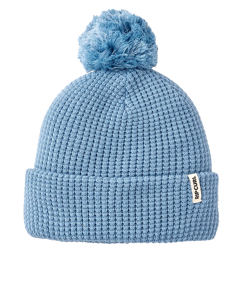 Anoeta Pom Pom Beanie in Dusty Blue