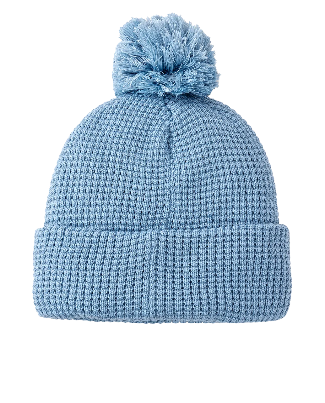 Anoeta Pom Pom Beanie in Dusty Blue