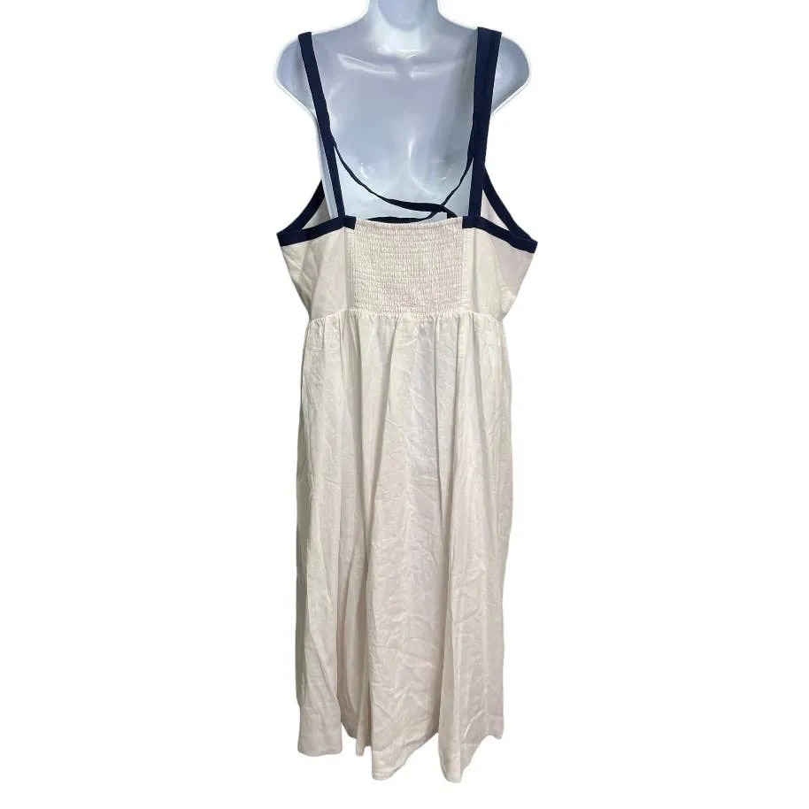 Anthropologie Maeve Button Front Midi Dress Plus Size 20 US