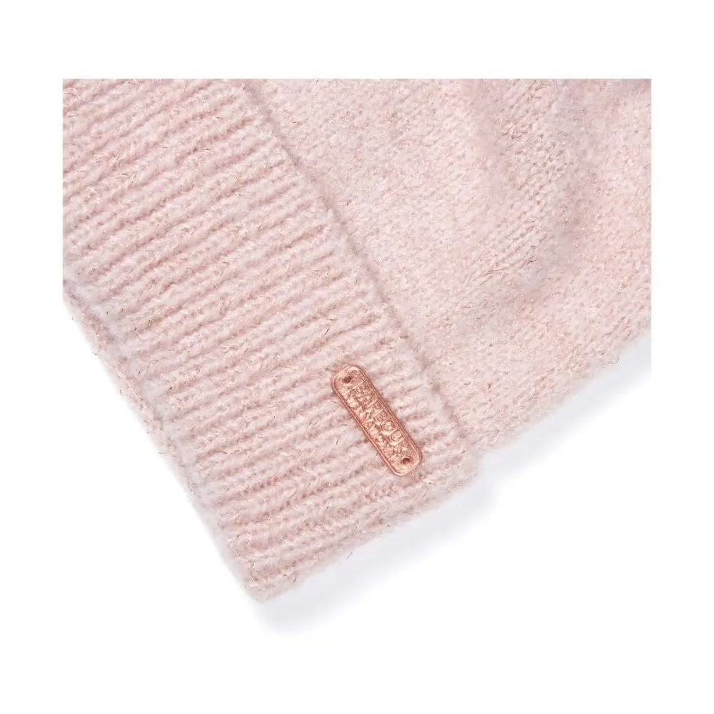 Barbour International Sparkle Beanie In Pink