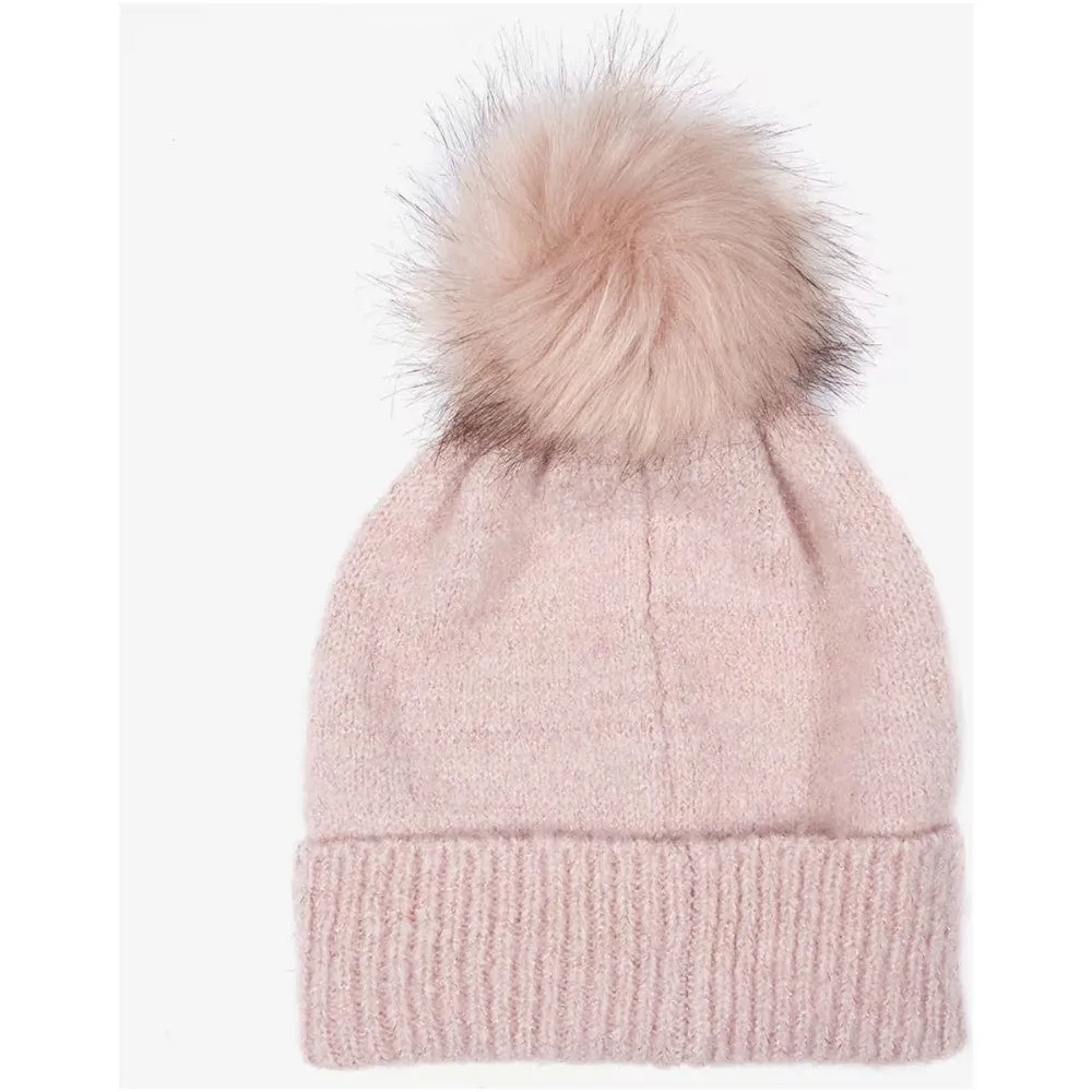 Barbour International Sparkle Beanie In Pink
