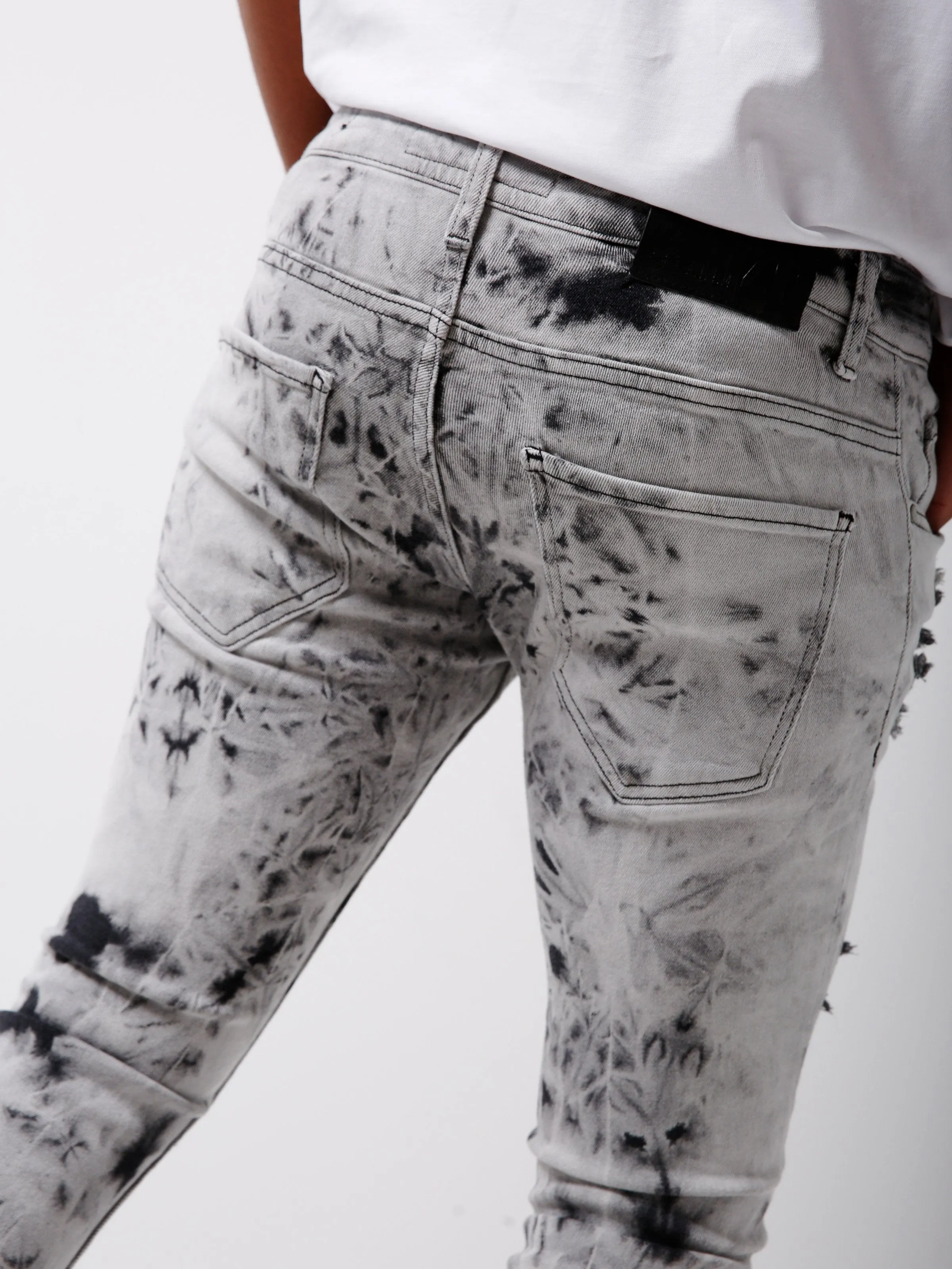 Bleached Jeans - Black