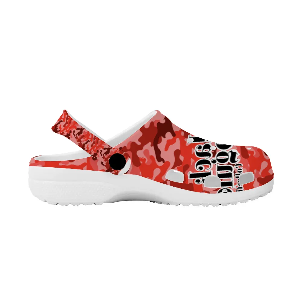 BMCLUB Red Camo Unisex Crocs