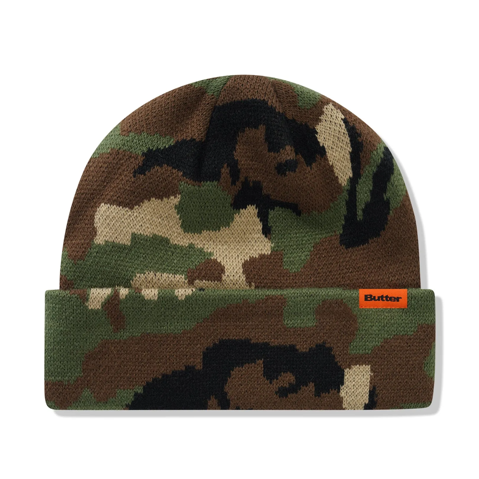 Butter Goods Camo Cuff Beanie Woodland Camo