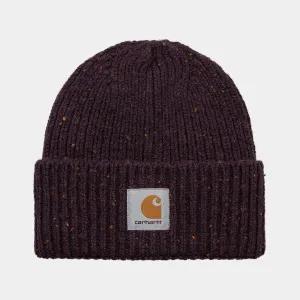 Carhartt WIP Anglistic Beanie - Speckled Dark Plum