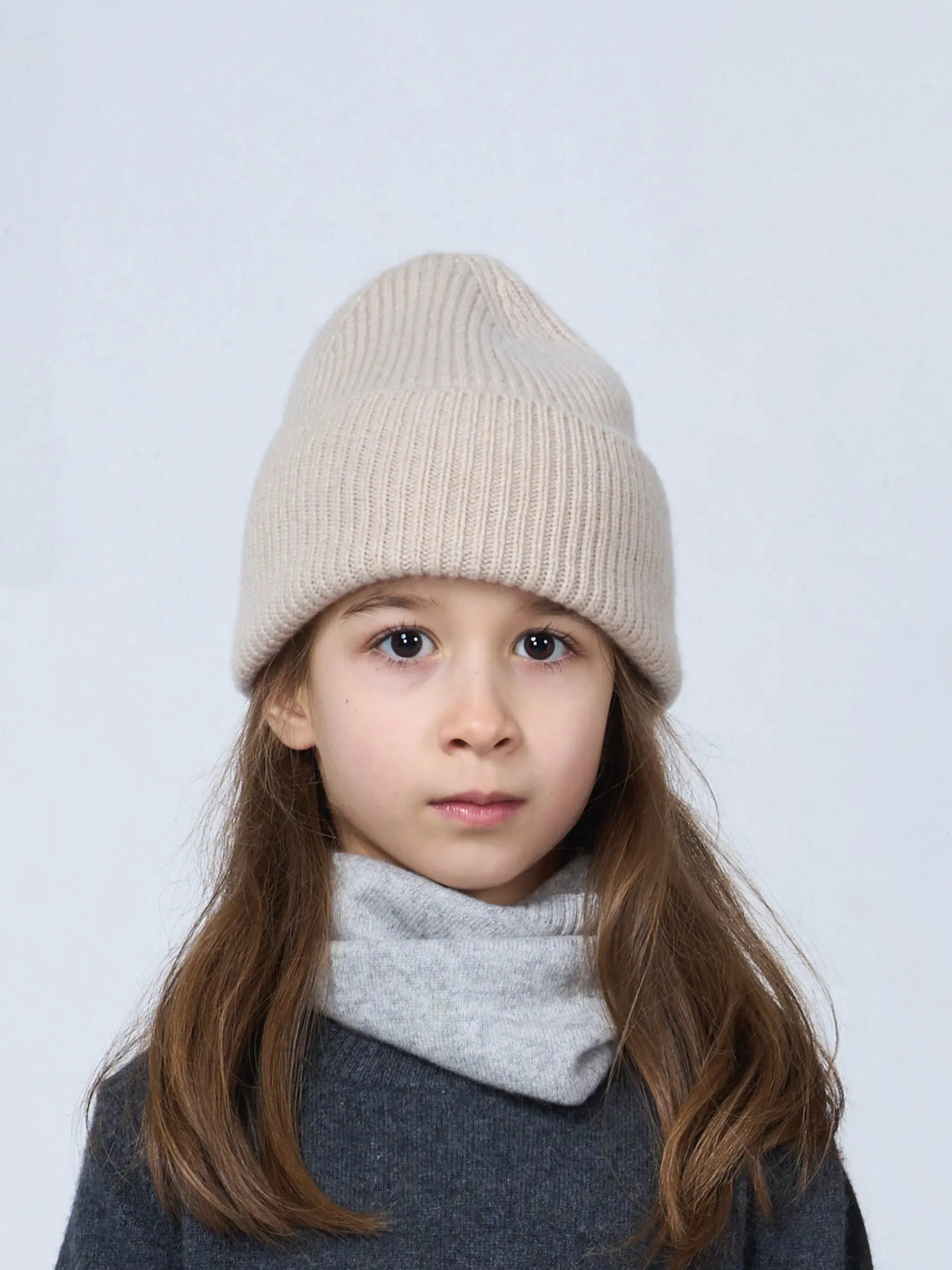 Cashmere Beanie Beige
