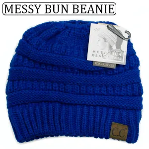 C.C MESSY BUN BEANIE