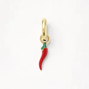 Chilli Charm Pendant in Gold