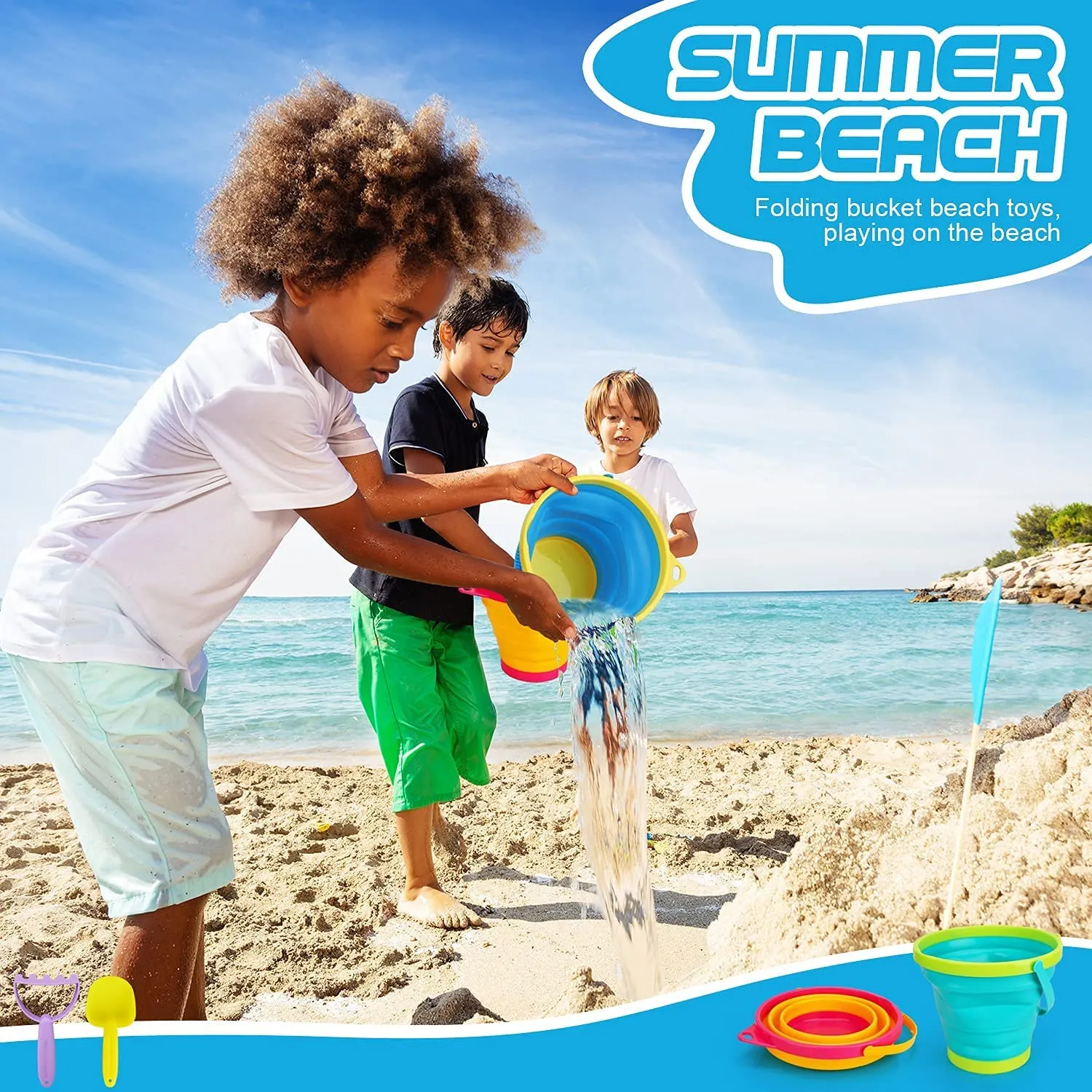Collapsible Beach Sand Toys for Kids