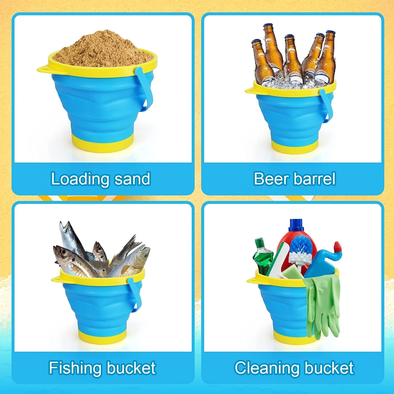 Collapsible Beach Sand Toys for Kids