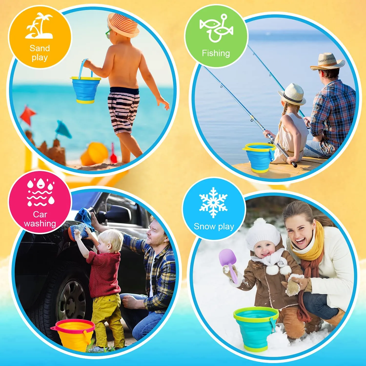 Collapsible Beach Sand Toys for Kids