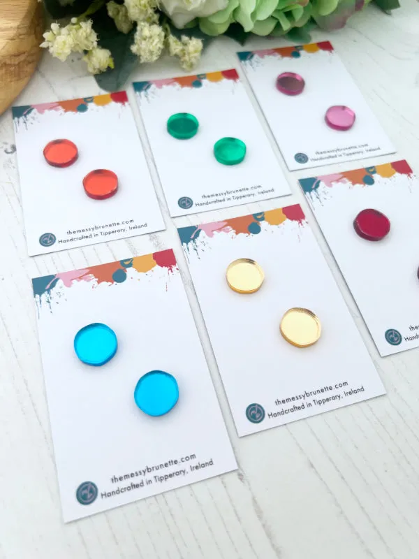 Colour Pop Stud Earrings in 6 Colours