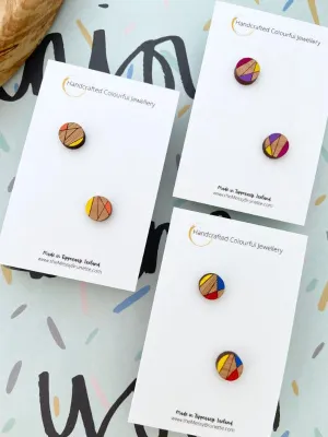 Colourful Everyday Geometric Stud Earrings