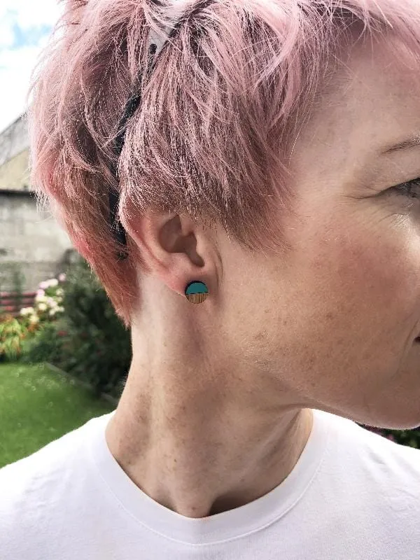 Colourful Everyday Geometric Stud Earrings