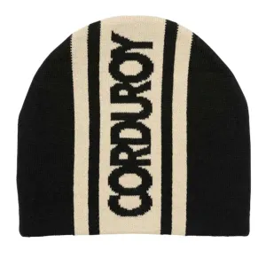 Corduroy Rally Beanie - Black