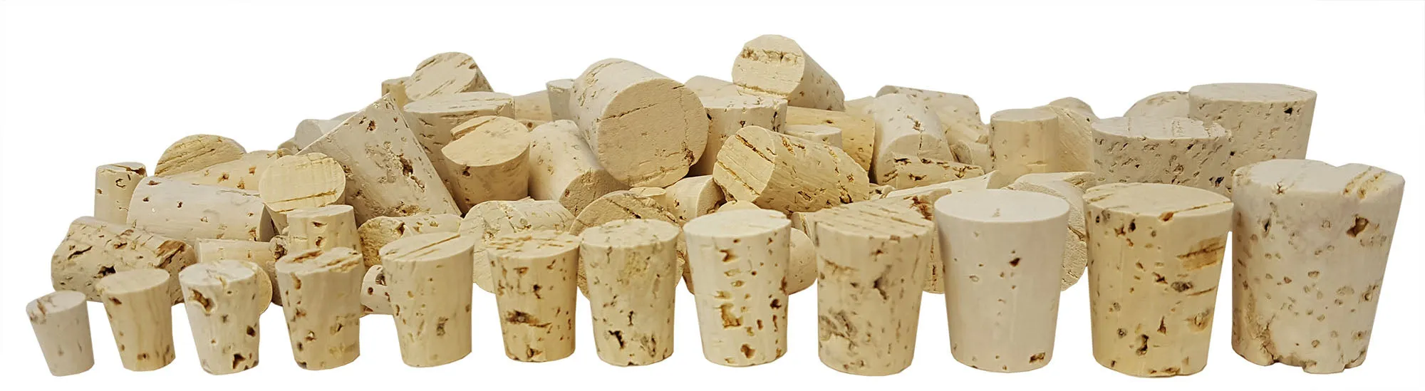 Corks, Assorted size 0-16. Pack contains 68 pieces.