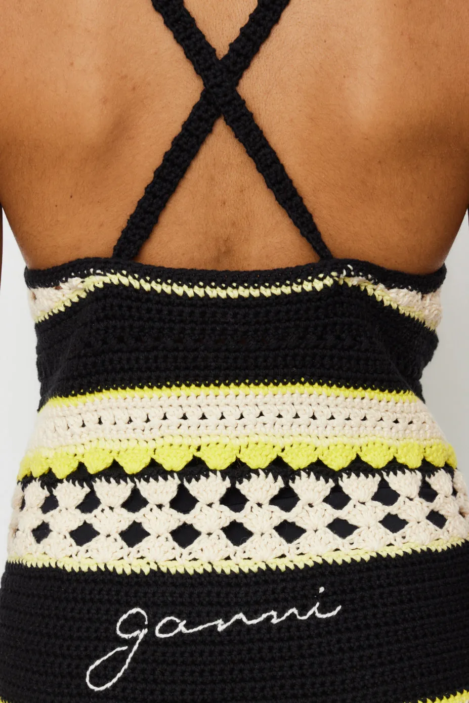 Crochet Cover Up Slip Dress