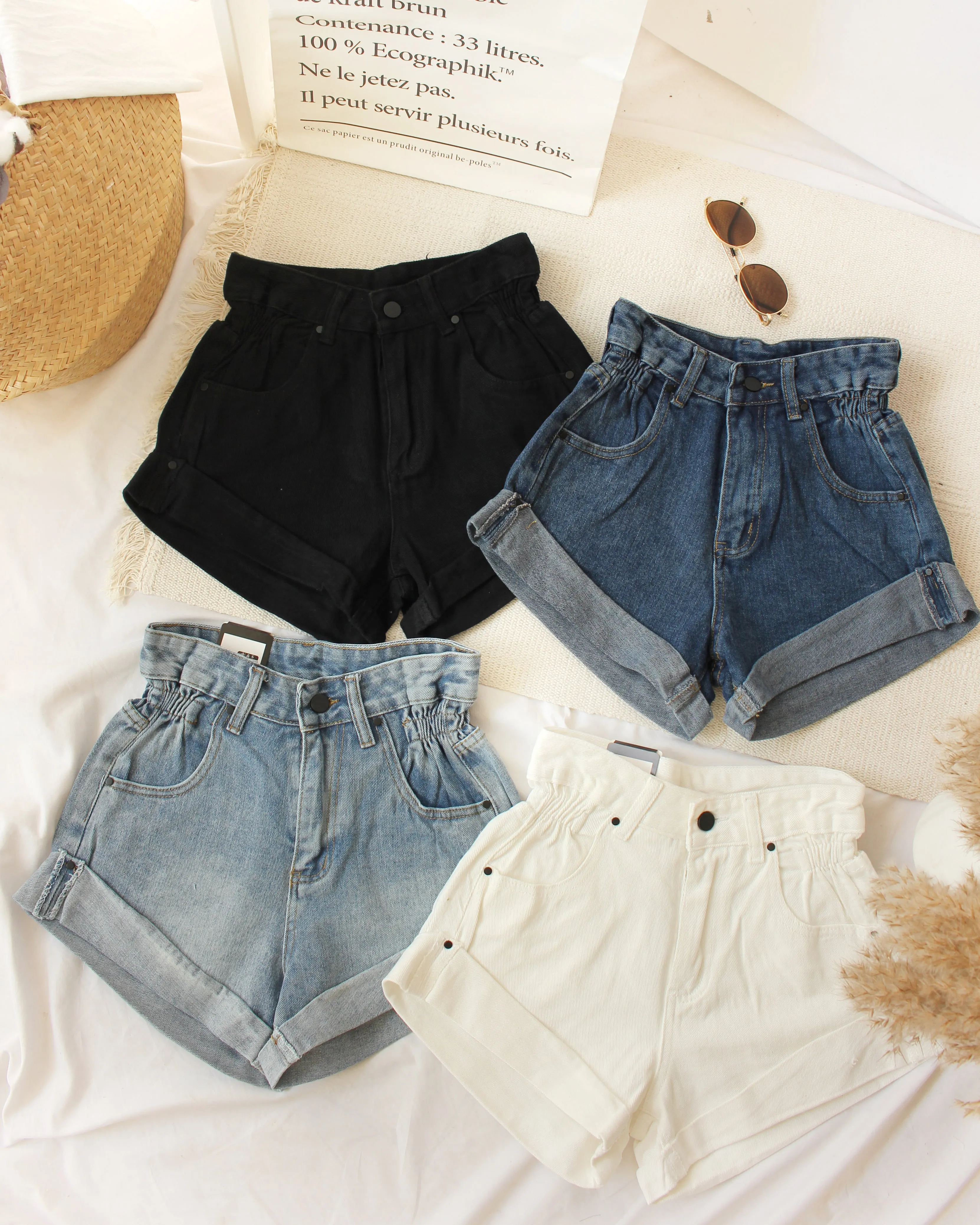 Denim Rolled Hem