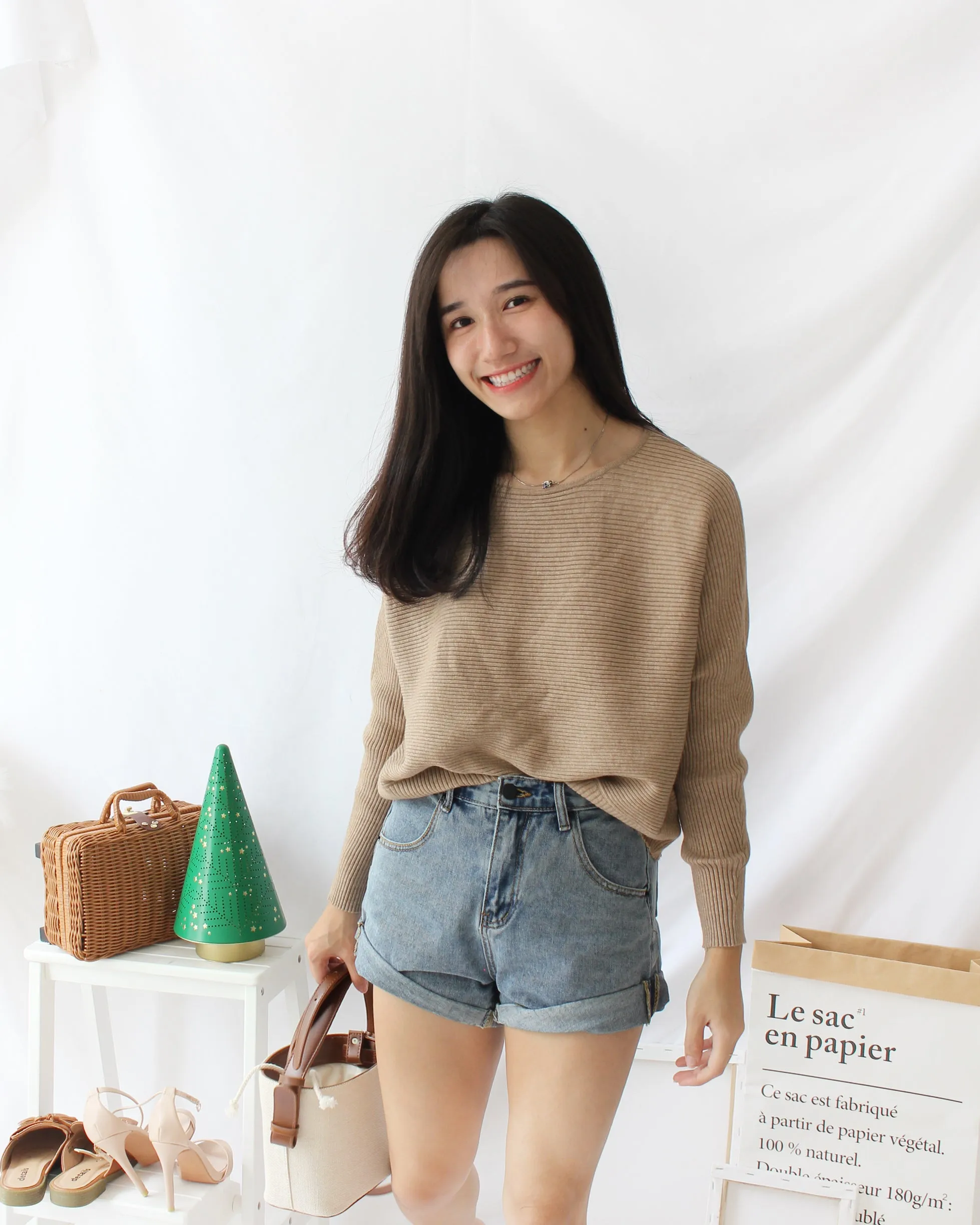 Denim Rolled Hem