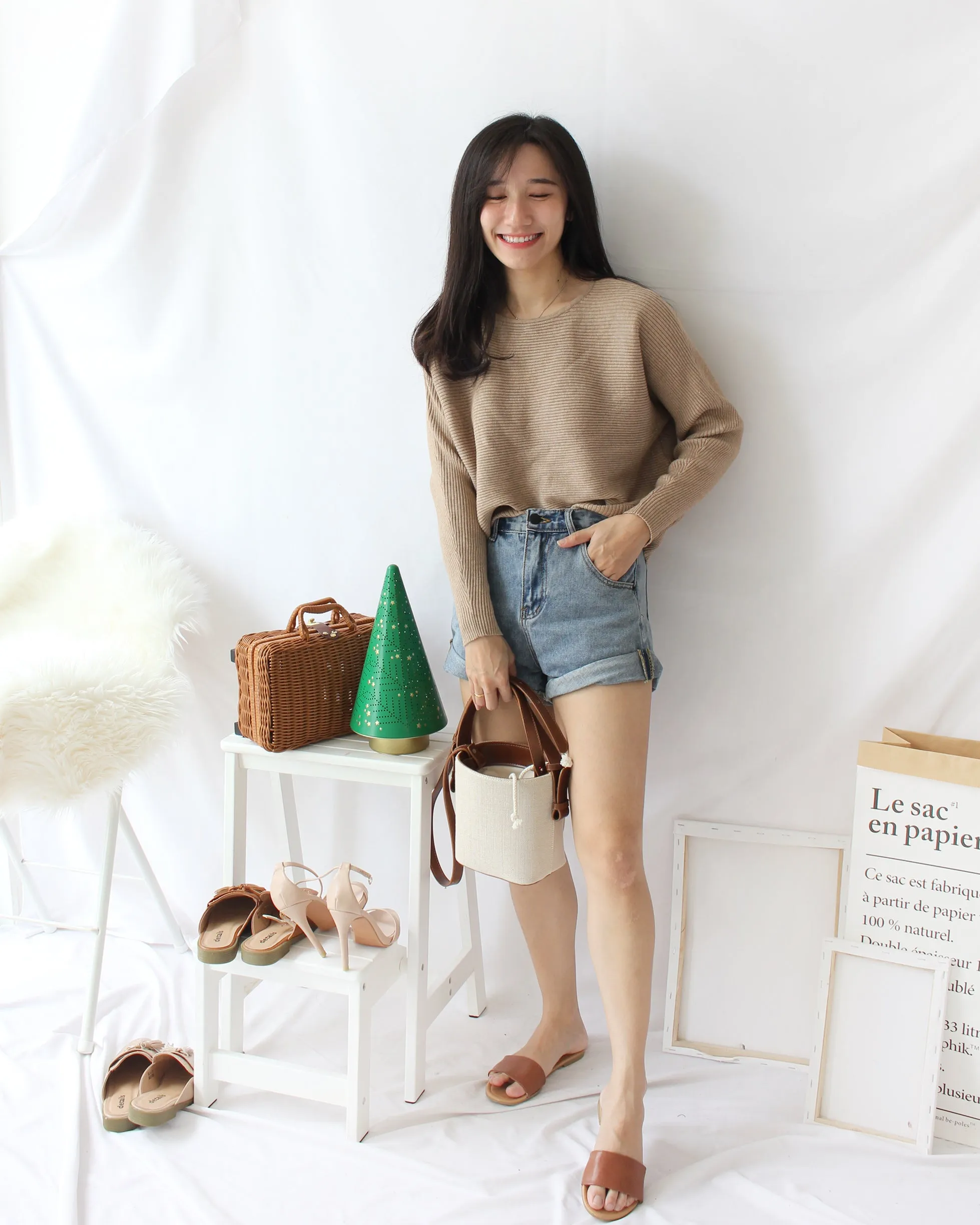 Denim Rolled Hem