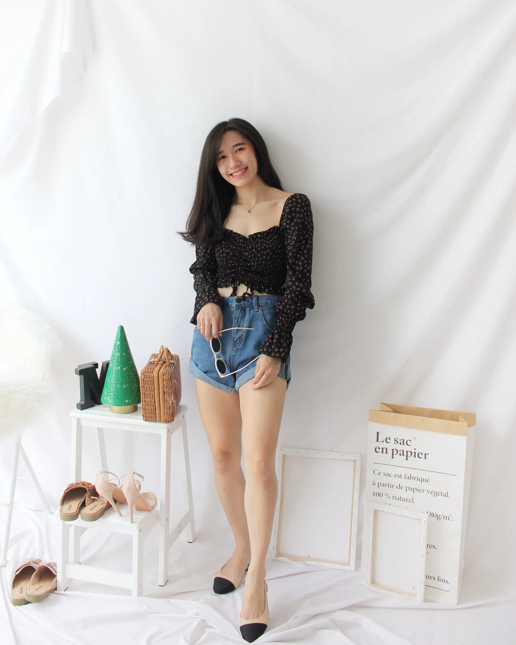 Denim Rolled Hem