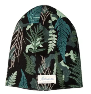 Ferns Camo Beanie - Parrs - Black colour