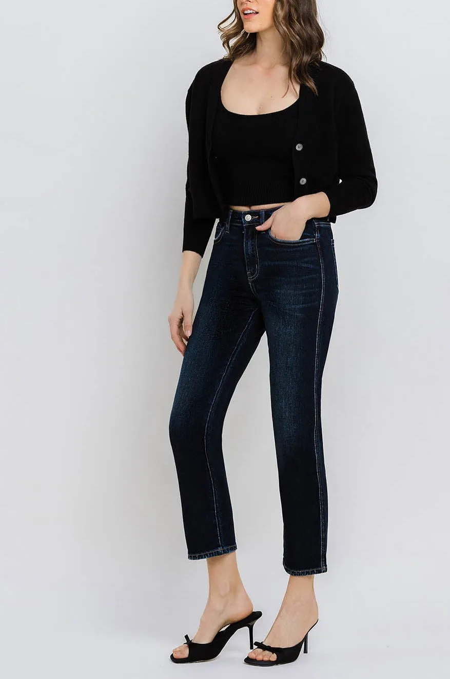 Flying Monkey - High Rise Cropped Straight Jeans - BY4446A