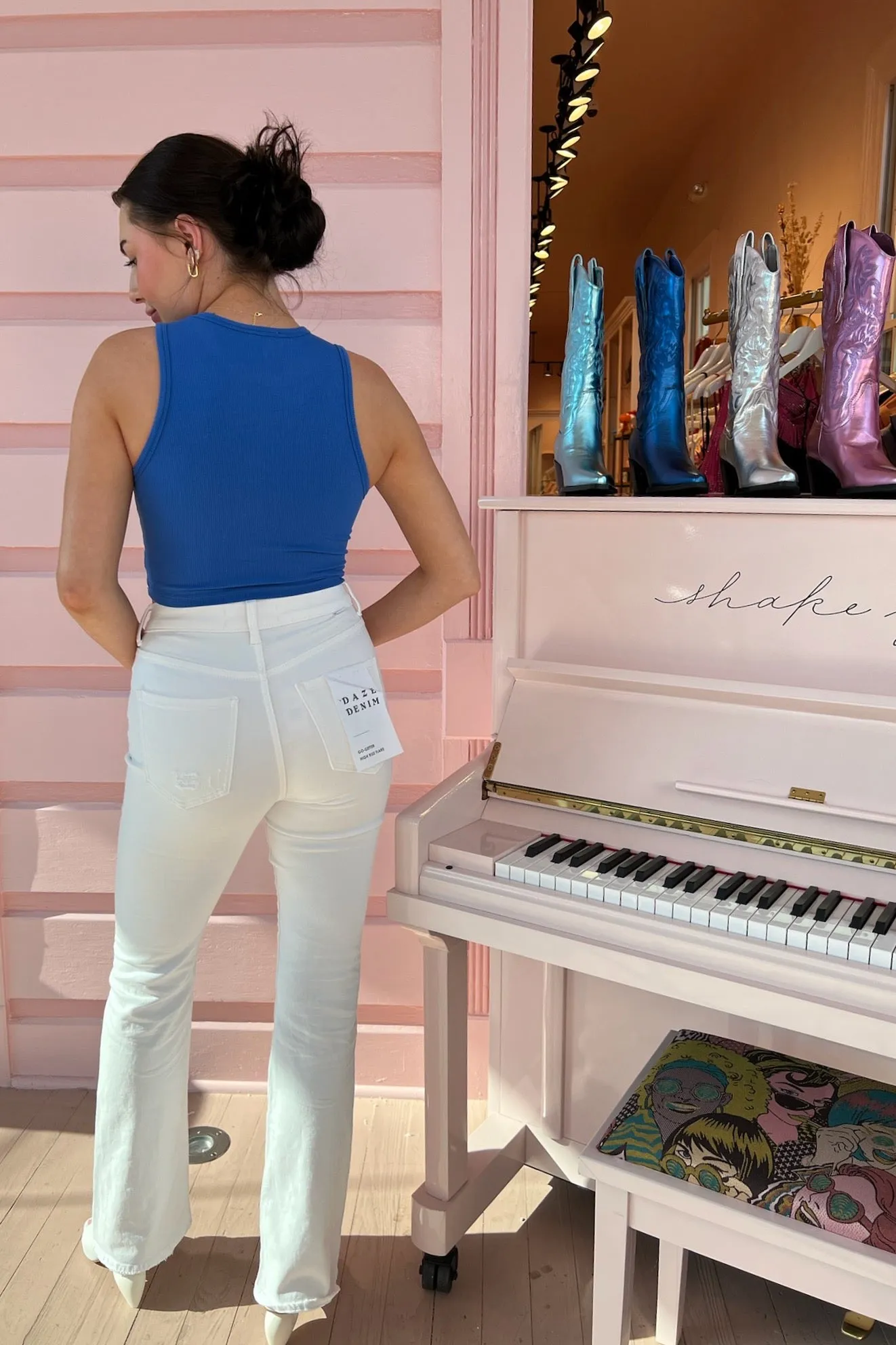 Go Getter High Rise Flare Jean ~ First Love