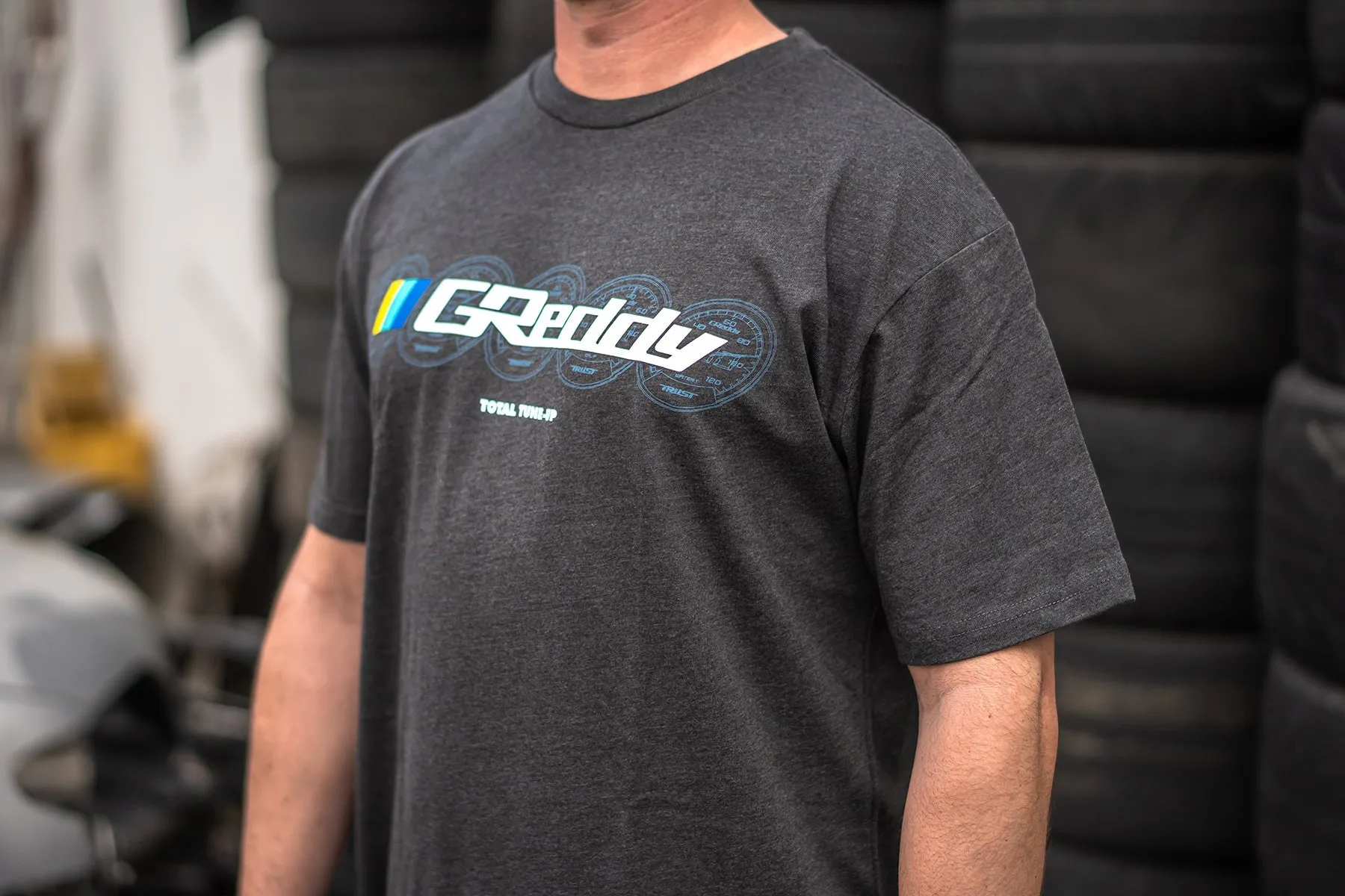 GReddy Meters Tee - Charcoal Heather