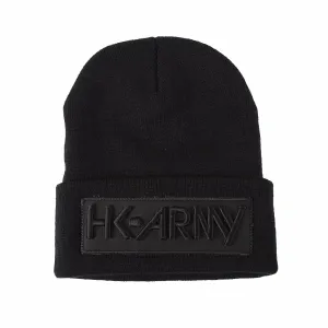 HK Army Beanie Black / Black