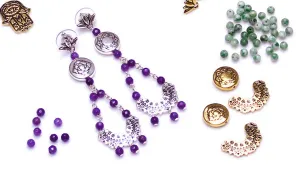 How to Make the Untaken Road Statement Earrings featuring the TierraCast Caravan Collection