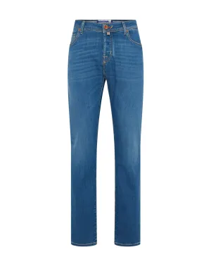 Jacob Cohen Sicily Badge Stretch Denim Jeans Nick Fit Nick Fit (Light Wash)