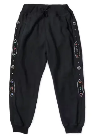 Kapital 'Studded' Black Sweatpants
