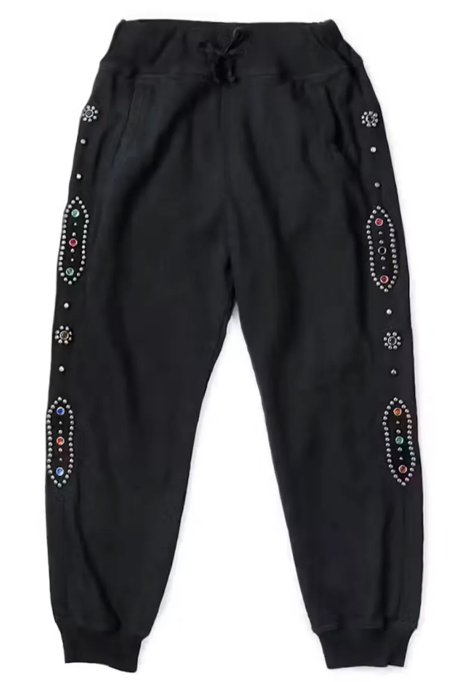 Kapital 'Studded' Black Sweatpants
