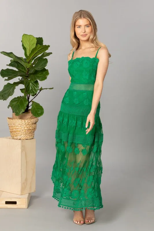 Kelly Midi Dress | Green