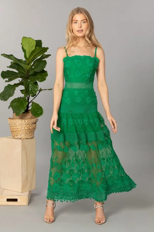 Kelly Midi Dress | Green