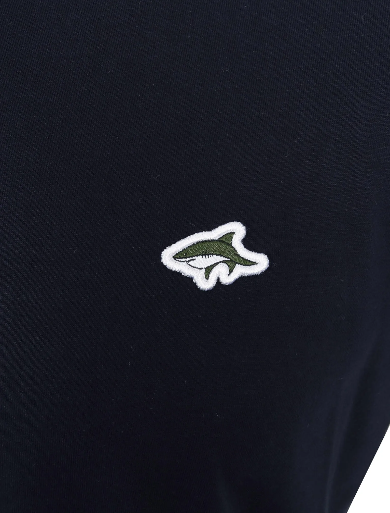 Kingshold Cotton Jersey Henley T-Shirt in Sky Captain Navy - Le Shark