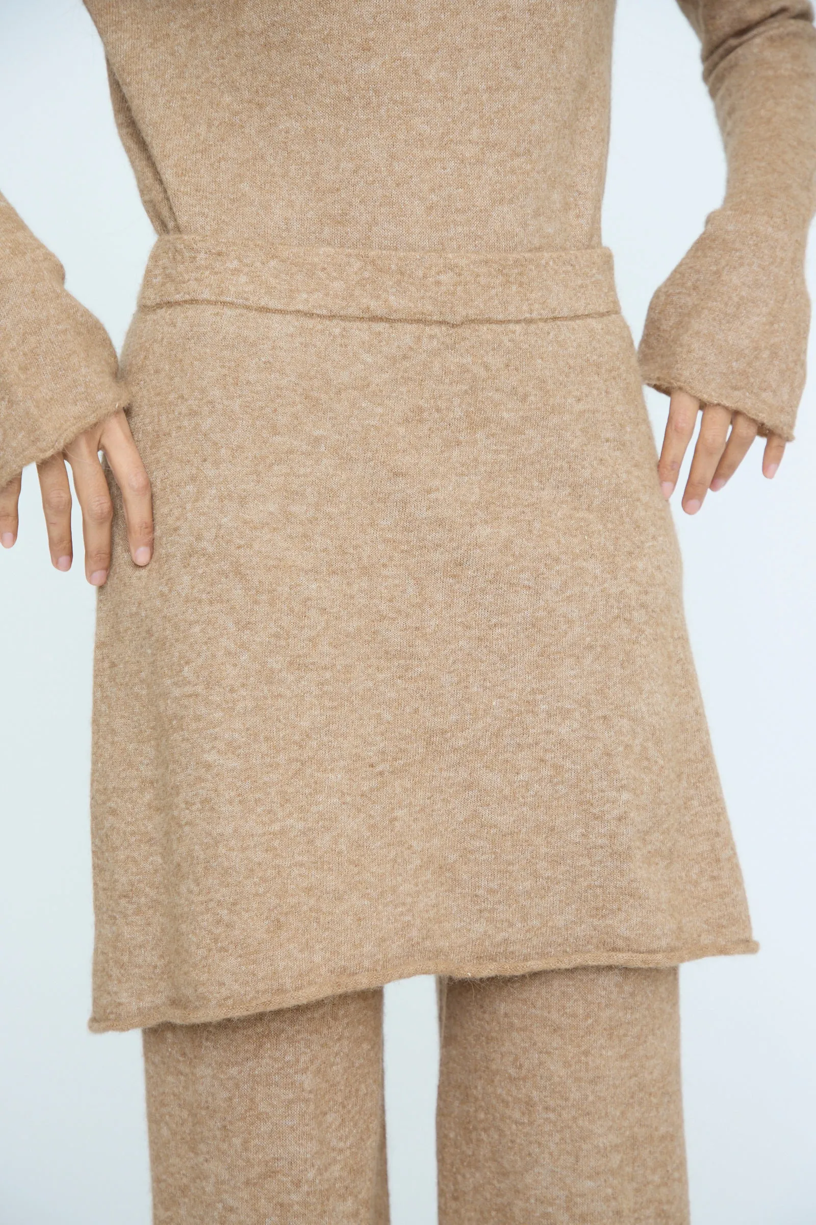 Layer Pants in Camel