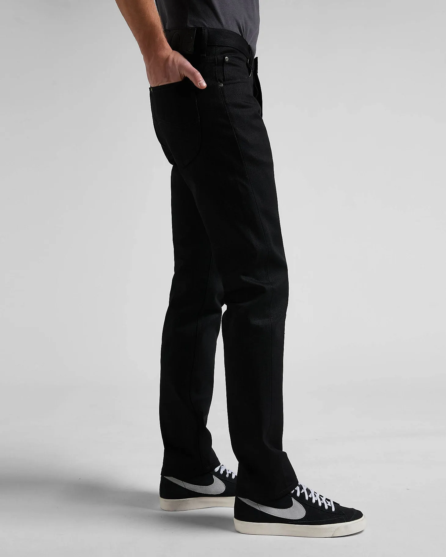 Lee 101 S Regular Fit Recycled Cotton 14oz Selvedge Mens Jeans - Dry Black