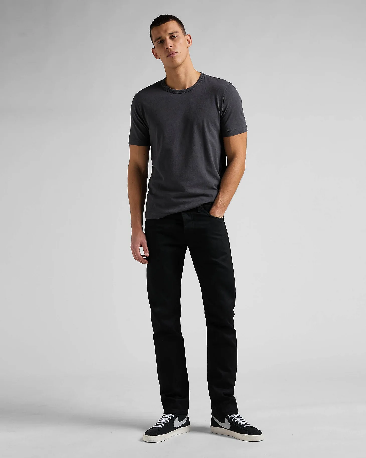 Lee 101 S Regular Fit Recycled Cotton 14oz Selvedge Mens Jeans - Dry Black