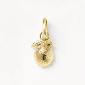 Lemon Charm Pendant in Gold