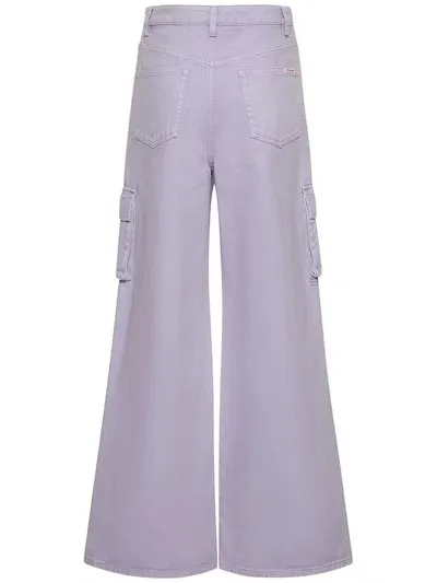 Lilac Denim Cargo Jeans