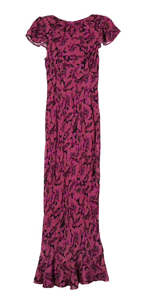 Lili Satin Maxi Dress Petunia