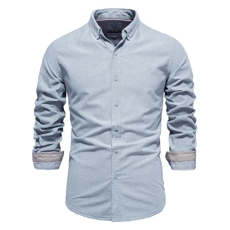 Men's Long Sleeve Shirt Fashion Floral Slim Lapel Shirt | SH696